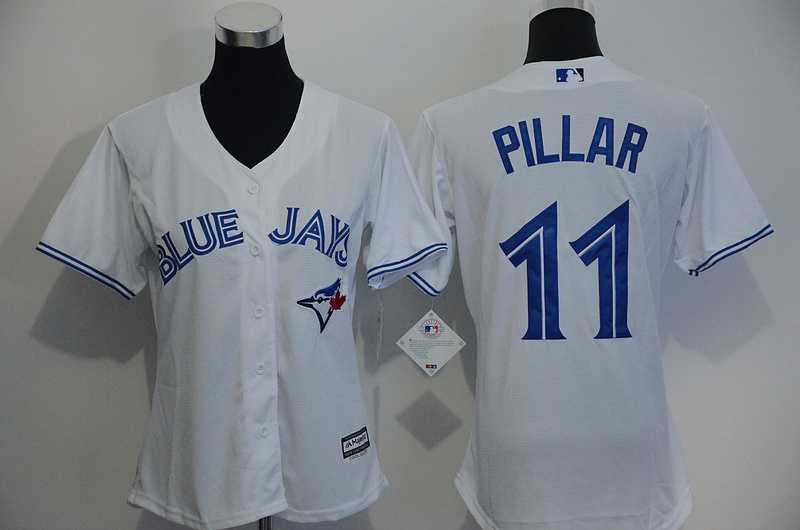 Women Toronto Blue Jays #11 Kevin Pillar White Home Stitched Baseball Jersey,We sell and wholesale Women Toronto Blue Jays #11 Kevin Pillar White Home Stitched Baseball Jersey on line form chian!